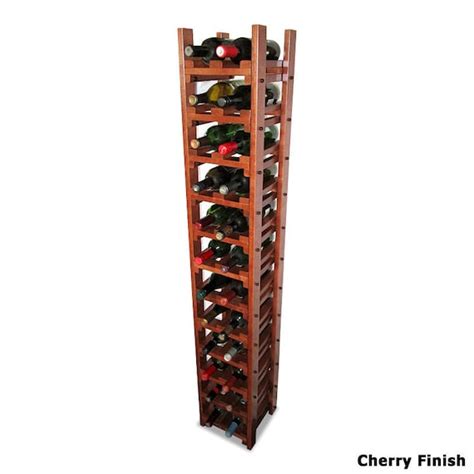 Tall And Narrow Wood Wine Rack Wine Storage For 24 Bottles Etsy