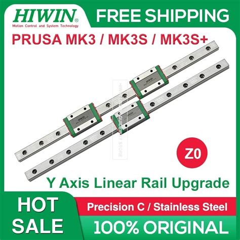 Hiwin MGN12H Linear Rail Guides 330mm MGN12H Long Block Prusa MK3