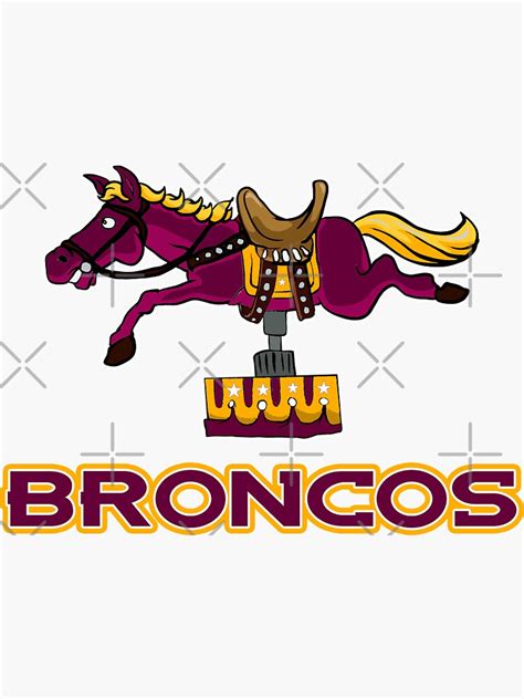 "Broncos" Sticker for Sale by Undefeatd | Redbubble