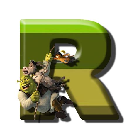 Buchstabe Letter R In 2024 Shrek Der Gestiefelte Kater Kater