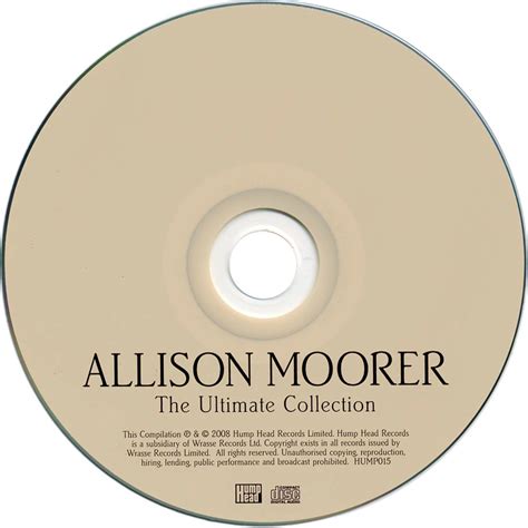 Car Tula Cd De Allison Moorer The Ultimate Collection Portada