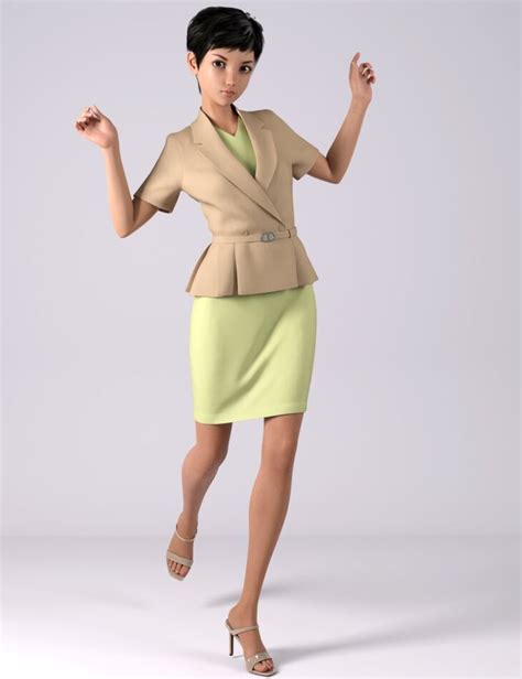 Dforce Hnc Summer Office Outfits For Genesis Females Render State