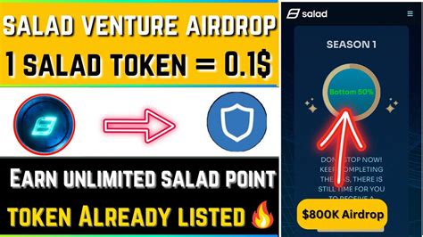 Salad Venture 550 Crypto Airdrop Today Earn Unlimited Salad Point