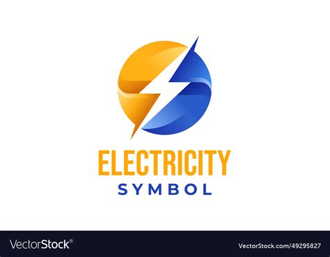 Flash lightning bolt logo template Royalty Free Vector Image