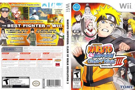 Naruto Shippuden Clash Of Ninja Iii Wii Cover Dvdcover