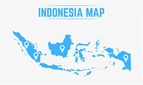 Indonesia Simple Map With Map Icons 2323583 Vector Art At Vecteezy