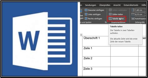 Tabellen Teilen Word Eine Schritt F R Schritt Anleitung