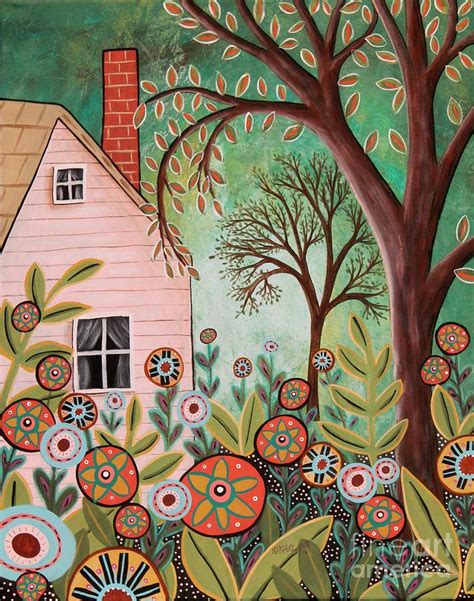 Cottage Garden 1 Painting By Karla Gerard