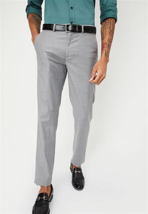 Buy Men Slim Fit Solid Formal Trousers Online At Just Rs 1299 0