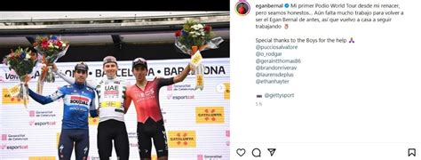 Egan Bernal Completamente Emocionado Envi Mensaje Tras Su Podio En