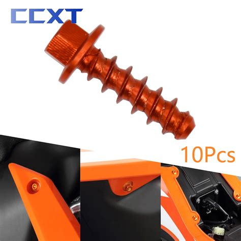 10 Sztuk CNC Motocykl Ruby Samogwintuj Ce Zestaw Rub Dla KTM SX SXF XC