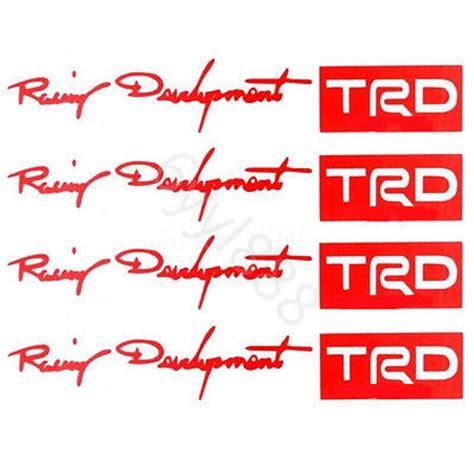 4pcsset Car Styling Trd Logo Door Handle Stickers In Pakistan Choozpk