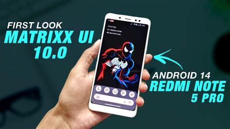 First Look Android On Redmi Note Pro Matrixx Ui Official