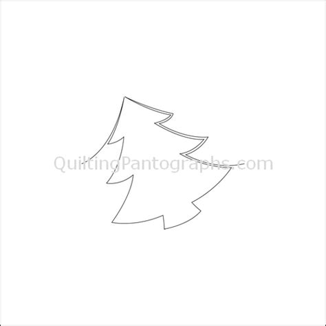 Christmas Tree Farm Quilting Pantograph Pattern —