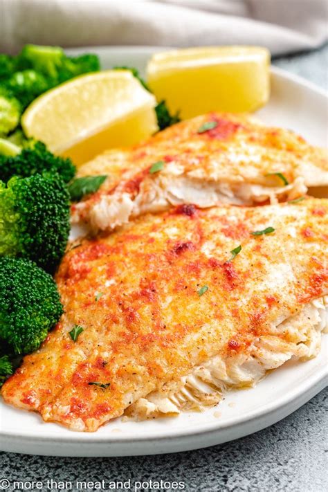 Baked Flounder With Lemon Garlic And Butter Is An Easy Dinner That Goes