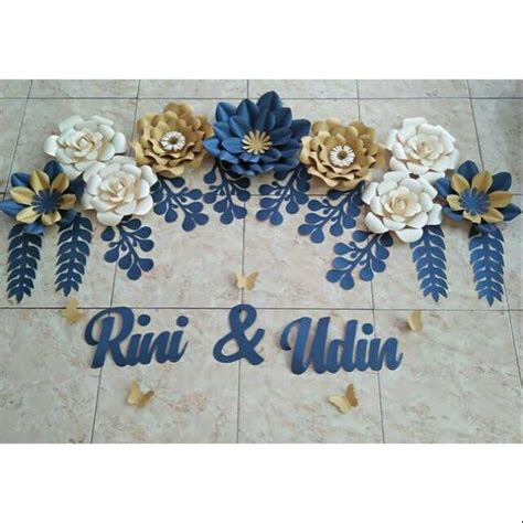 Jual Paper Flower Dekorasi Pesta Pernikahan Lamaran Tunangan Ulang