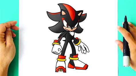 Como DESENHAR O SHADOW Do SONIC Passo A Passo Como DIBUJAR A SHADOW