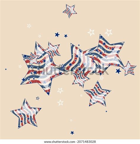 American Patriotic Stars Background Postcard Banner Stock Vector (Royalty Free) 2071483028 ...