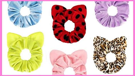 Cómo hacer un Scrunchie de Orejitas Coleteros para el Cabello laço de