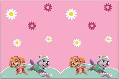 Procos Skye Everest Paw Patrol Mantel de plástico Color Rosa y