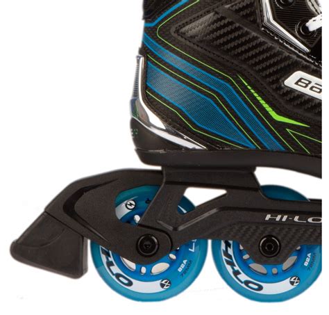 Adjustable Rollers Bauer Rh X Lp Jr Inline Hockey Skates Hockey