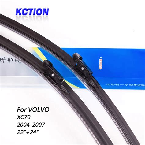 Car Windshield Wiper Blade For VOLVO XC70 2004 2007 22 24 Natural