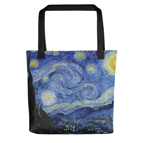 Vincent Van Gogh Starry Night Tote Bag Aesthetic Inspired Fashion