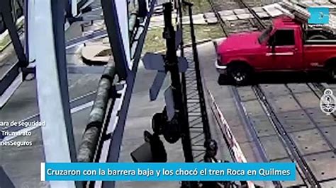 Cruzaron Con La Barrera Baja Y Los Choc El Tren Roca En Quilmes