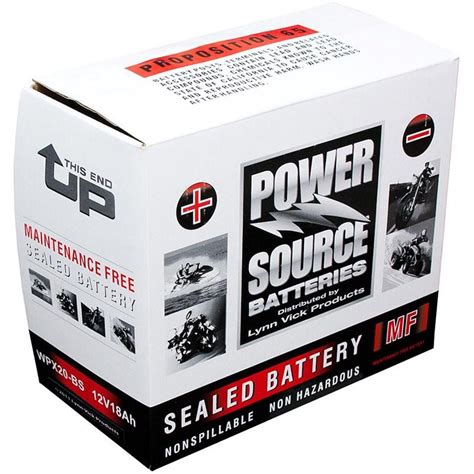 Power Source Wpx Bs Sealed Agm Cca Motorcycle Battery