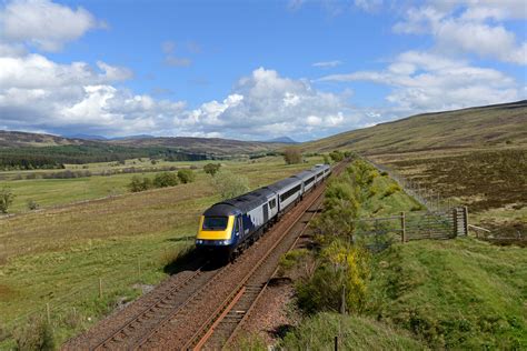 Class 43 Hst Der Scot Zwischen Blair Atholl Und Dalnaspidal