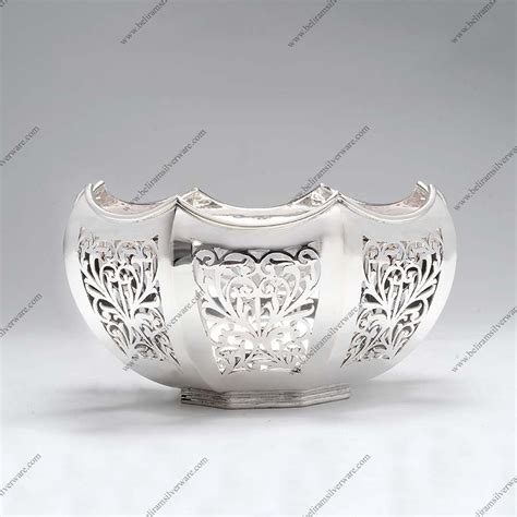 Scalloped Rim Cutwork Silver Bowl Beliram Silverware