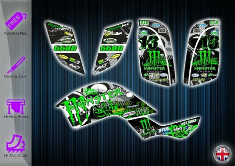 Yamaha Raptor 660 Stickers Raptor 660r Graphics Kit Decals Yfm Graphics Kit Etsy