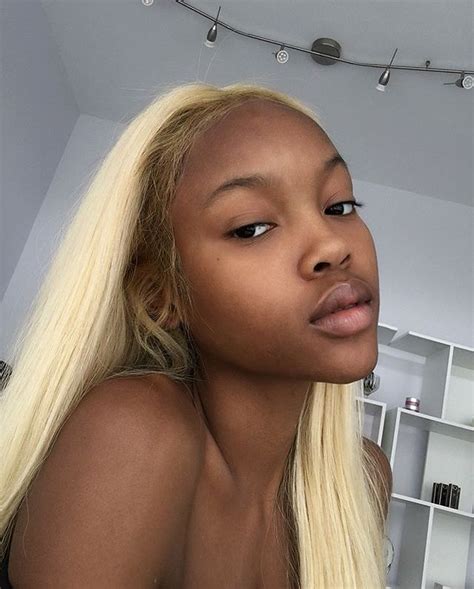 Beautiful Brown Black Queens Girl With Blonde Hair Blonde Hair Black