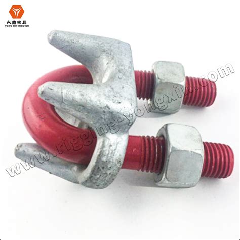 Heavy Duty Long Nut Drop Forged Us Type Wire Rope Clip With Long Nut