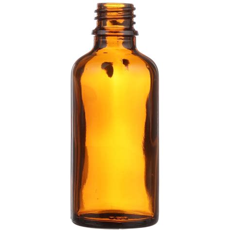 50 Ml Amber Glass Dropper Bottle 18 Mm Neck Finish Round Base