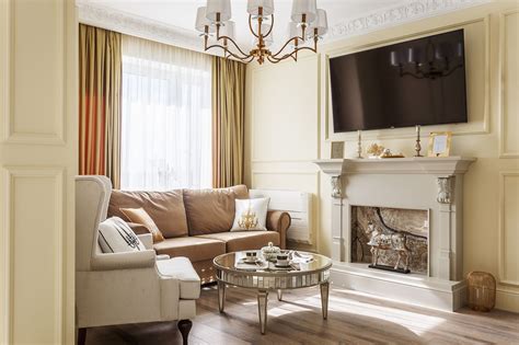 Мягкая мебель в зал классика - 80 фото