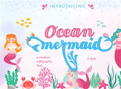Mermaid Font By Cocodesign On Dribbble