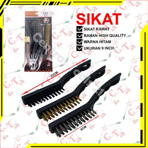 Jual Sikat Kawat Baja Gagang Plastik 9 Inch Set Isi 3 Pcs Freed Di