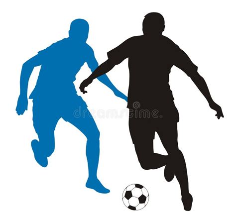 Footballer Stock Vector Illustration Of Football Outline 5871198