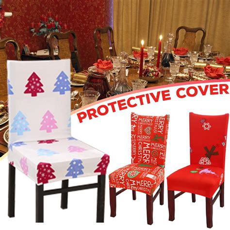 Funda El Stica De Decoraci N Navide A Para Silla Protector Antipolvo