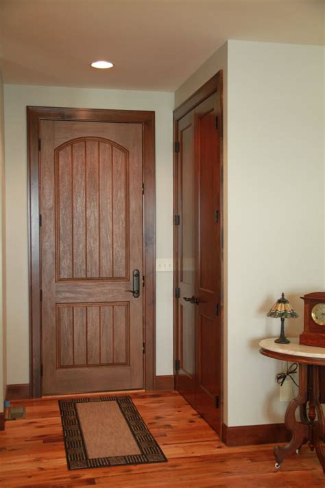 Exterior Doors Rustic Mahogany Fiberglass Entry Door Bayer Built Woodworks Fiberglass