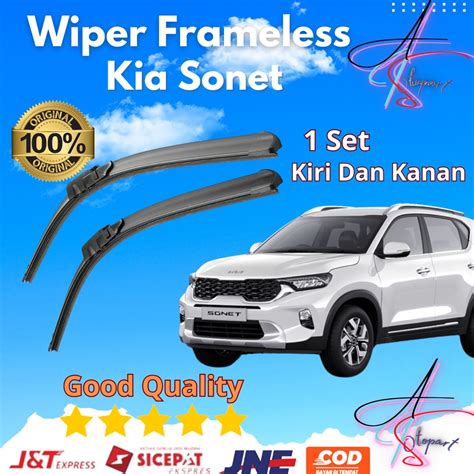 Jual Wiper Mobil Frameless Kia Sonet Sepasang Pcs Kiri Dan Kanan