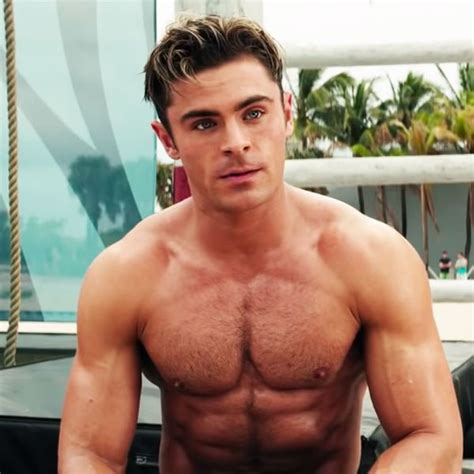 Shirtless Zac Efron Looks Super Buff Filming A Scene For Baywatch