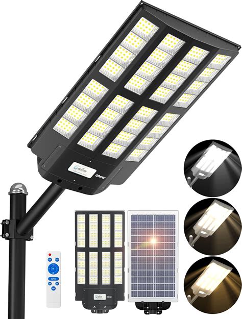 Ofuray W Solar Street Lights K K K Dimmable Solar