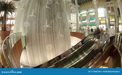 Waterfall Inside Of The Mall Worlds Largest Shopping Mall Dubai