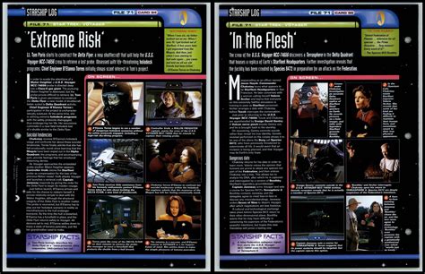 Extreme Risk In The Flesh Voyager Star Trek Fact File Page