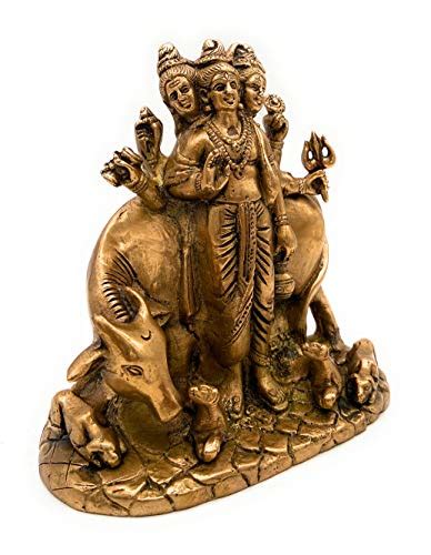 Buy Bhunes Brass Dattatreya Idol Tridev Idols Dattatreya Idol