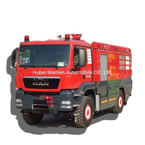 Man 4X2 Airport Rapid Fire Fighting Vehicle 3000L Water Tank 1500L Foam