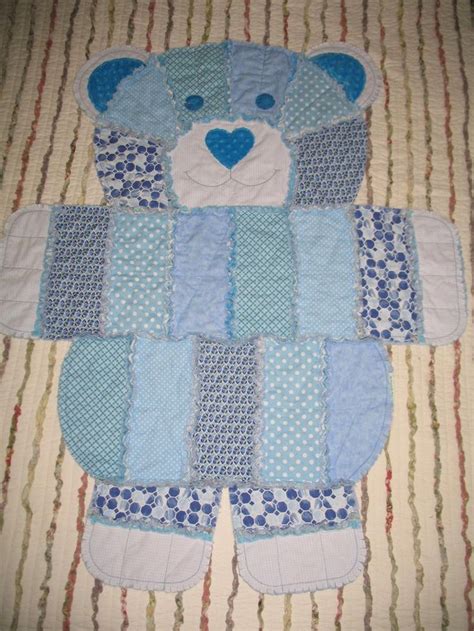 Teddy Bear Rag Quilt Etsy