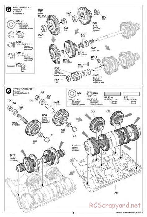 Tamiya 56040 56041 Manual U S M1A2 Abrams 1 16 Scale